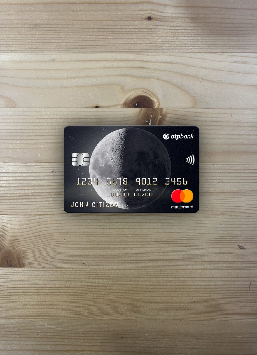 Download Ukraine OTP bank Ukraine mastercard photolook front Photoshop template